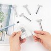 Framendino, 10 Pack Stainless Steel Tube Squeezer Toothpaste Squeezer Keys Dispenser Roller for Toothpaste Cosmetic Silver