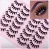 SQYlashes Natural Lashes Wispy Cat Eye False Eyelashes Short - 14 Pairs, G81