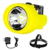 Hunting friends Safety Mining Lamp White Light Rechargeable Headlamp Miners LED Coon Hunting Lights Waterproof & Explosion-Proof Camping Lights Hard Hat for Night Running Fishing