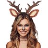 Yssreey 3 Pack Deer Antler Headbands Deer Costume Women's Fawn Horn Headband Reindeer Headband with Antler Ears Animal Cosplay Costume for Halloween Christmas Party Favors