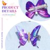BARTOSI Butterfly Hair Clips Purple Butterfly Hair Barrettes Butterflies Hairpin Cute Decorative Bobby Pins Hair Accessories for Women and Girls (Pack of 10)