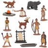 Safari Ltd. Powhatan Indians TOOB - 12 Figurines: Camp Fire, Canoe, Deer Hide, Warriors, Pocahontas, Chief Whunsoncock, & More - Educational Toy Figures For Boys, Girls & Kids Ages 3+