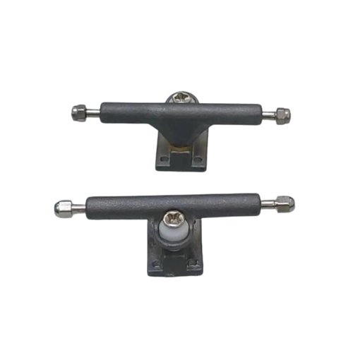LEEFAI Professinal Fingerboards Trucks 34mm Diamond -Single Axles Pro Mini Finger Skateboard with Pivot Cups and Self Lock Nuts (Raw Metal)