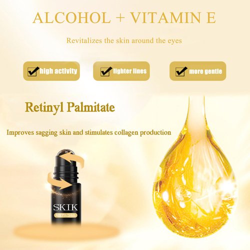 Eye Essence Roll-On,Firms the Skin Around the Eyes,Eye Cream for Dark Circles,Repair Wrinkles Under the Eyes,Intense Hydrating Eye Treatment Serum Oil