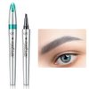 Adurello Liquid Eyebrow Pen Waterproof Eyebrow Pencil with a 4-Micro-Fork Tips, Brow Pencil for Long Lasting Natural Brows Makeup (5# Smoky gray)