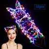 Aniwon LED Headband, 12PCS Light Up Headband Cute Cat Ear Rabbit Ear Unicorn Headband Luminous Led Hair Accessories for Women Girls Kids Christmas Halloween Party Supplies