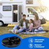 1" RV Vinyl Insert | RV Vinyl Trim Insert | RV Roof Trim | Insert Molding Trim Screw Cover RV Camper Travel Trailer(50',Black)
