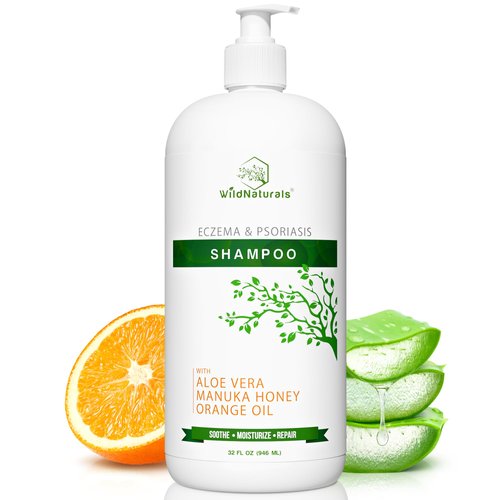 Eczema Shampoo for Scalp Psoriasis Treatment - Anti Dandruff Shampoo for Dry & Itchy Scalp Relief - Hypoallergenic Shampoo for Sensitive Skin - Paraben & Fragrance Free Scalp Shampoo for Men & Women
