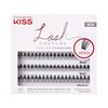 KISS Lash Couture Faux Mink Lash Extensions, Style 'Venus', Exclusive Flat-Band Technology, Short & Medium Length, 60 Individual Lash Clusters, Glue On Lashes
