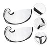 Beaupretty 2pcs Shampoo Funnel Barber Dye Washing Funnel Shampoo Washing Cape Shampoo Cape Barber Cape Salon Funnel Adjustable Clear Shampoo Sheer Cape Shawl Plastic Dye or Hair Bib