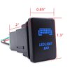 LED Light Bar Push Button Switch with Connector Wire Blue Backlit On/Off Kit Compatible with Toyota Tundra Tacoma 4Runner