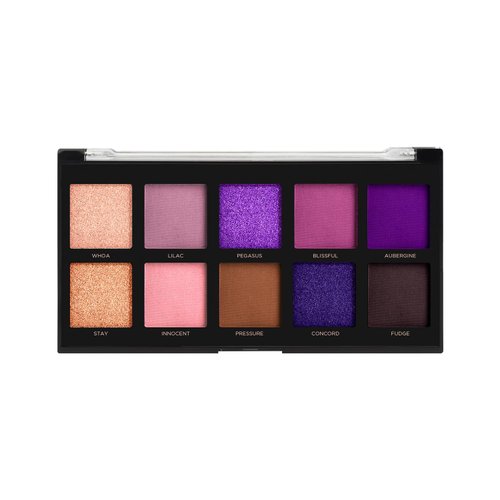 Profusion Cosmetics Violets 10 Shade Eyeshadow Palette, Glows Elegance and Sophistication With Captivating Vibrant Colors Achieve Stunning Eye and Rise Your Makeup Routine With Premium Beauty Tool