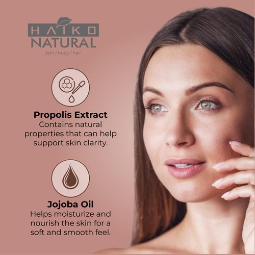 HAIKO NATURAL | Cleansing Cream and Makeup Remover | With Propolis Extract, Oat, and Jojoba Oil | Hydrating and Non-Greasy | 2.7 FL.OZ / 80g