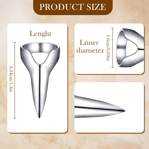 6 Pieces Metal Hair Sectioning Rings - Retro Hair Tools for Women, Halloween Cosplay, Hair Extensions, Salon Use (Silver, Gold)