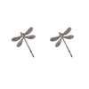 2Pcs Silver Dragonfly Hair Clip, Pins Hairpins French Barrette Bridal Headdress Wedding Retro Antique Silver Color Accessories Hair Styling Pins,Hair Accessories，Hair Pins