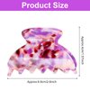 6 Pieces Medium Hair Claw Clips for Thin Hair 2.6 Inch Tortoise Shell Hair Clip Banana Clips Jaw Clips French Style Barrettes hair Clip Accessories for Women Girls(Cute Patterns)