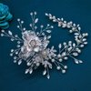 WONRLUA Wedding Hair Pieces for Brides, Rhinestone Bridal Hair Comb, Elegant Wedding Hair Accessories for Bridesmaid
