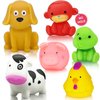 Mold Free Baby Bath Toys - No Hole Bath Toys for Kids Ages 1-3 | Floating Toys | Bathtub Tub Pool Water Table Toys | Toddler Infant Valentines Day Gifts | Baby Toys 12-18 Months