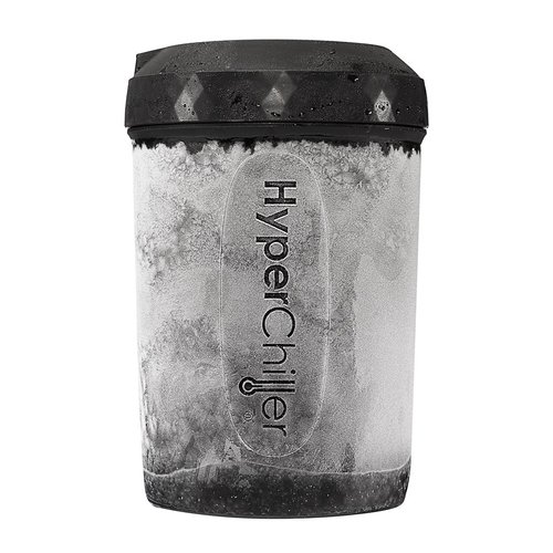 HyperChiller HC2 Patented Iced Coffee/Beverage Cooler, NEW, IMPROVED,STRONGER AND MORE DURABLE! Ready in One Minute, Reusable for Iced Tea, Wine, Spirits, Alcohol, Juice, 12.5 Oz, Black