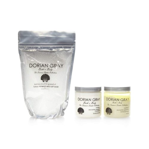 Dorian Gray Summer Scents 3 Piece Gift Set: Bamboo and White Grapefruit