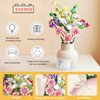 WULOBOOI Flower Bouquet Building Set for Adults, Artificial Flowers with Lily Carnation Botanical Collection, 514 Pcs Romantic Gifts for Wife Couples Women on Mother/Valentine's Day