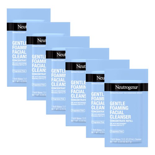 Neutrogena Gentle Foaming Facial Cleanser Concentrate for Sensitive Skin, Fragrance-Free Face Was...