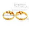 Ethlyn Birthday Gifts for Baby Boys Girls 18K Gold plated Babies to toddlers Little Bangles Bracelet Stars Bells Heart Jewelry (2pcs/lot)