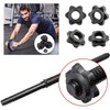 uncakil 2 Pairs Dumbbell Collars 1 inch Dumbbell Hex Nut 1 inch Barbell Collar Clamps Weight Clips for Dumbbells,Spinlock Collars for 1 Inch Standard Barbells Bars Sports Weight Lifting Fitness