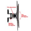 VideoSecu Swivel TV Wall Mount for VIZIO 24"-42" LED LCD E24-C1 D28h-C1 D32h-C1 E32h-C1 E320VA E370VL D39h-C0 E40x-C2 D43-C1 BTK