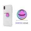 lenoup Rainbow Cell Phone Ring Stand Holder,Purple Multicolor Ring Grip Kickstand,360 Rotation Metal Finger Ring for Almost All Phones,Pad