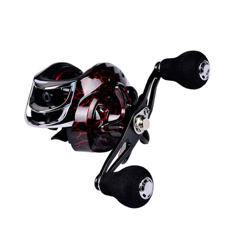 Baitcasting Reels, 7.1:1 Gear Ratio Ultra Smooth Aluminum Spinning Fishing Reel with 10 Magnetic Braking System, 22LB Carbon Fiber Drag, 18+1 Ball Bearings Anti-Corrosion Baitcaster Reel