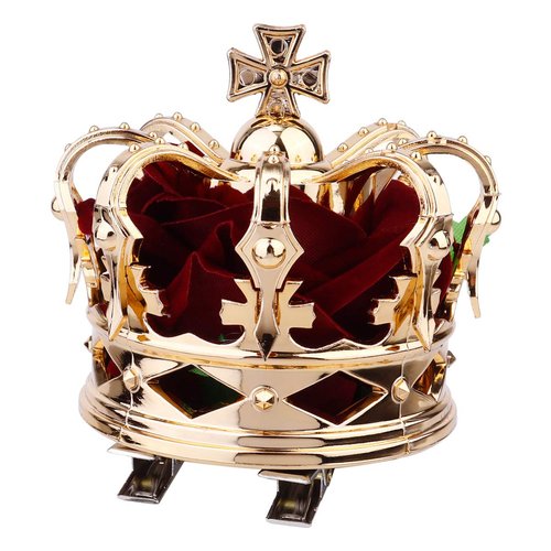 Headdress Mini King Hairpin Hair Accessories King Party Hats Halloween Costume Prom Accessories(Red) Party Hair Accessories