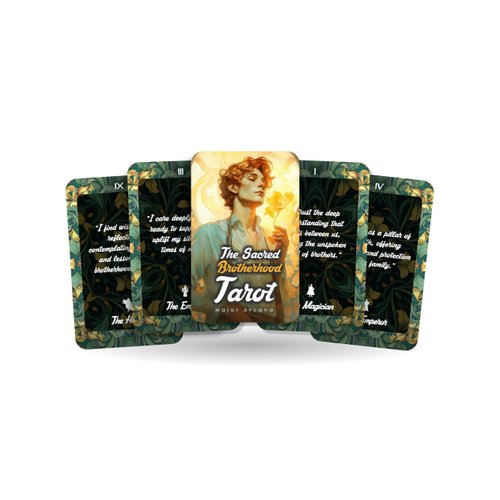 The Sacred Brotherhood Tarot - The Soul's Journey of Brothers - Tarot Affirmation for a Brother - Divination Tools - Tarot Cards