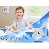 Crelloci Plane Toy Single Airlines Die-Cast G650 Model Airplane Alloy Metal Aircraft Toys Pull Back Business Jet Planes with Lights and Sounds for Kids Boys Girls with Display Rack