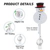 3 Pack Christmas Badge Reel Retractable, Nurse ID Name Card with Alligator Swivel Clip, Cute Elk Snowman Christmas Tree Badge Holder for Nurse Student