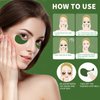 Qyiywim Under Eye Patches 70PCS, Green Tea Eye Patches for Puffy Eyes Treatment, Under Eye Masks for Dark Circles and Puffiness, Non-Irritating Eye Mask Skincare, Eye Gel Pads, Eyes Bags Treatment