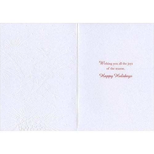 Chickadees on Branches - Designer Greetings Box of 18 Christmas Cards