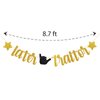 Later Traitor Party Banner, Office Coworker Quiting - Going Away Theme Farewell Party Decorations, Job Changing Retirement Sign Party Bunting Banner, Relocation Themed Party Decors Supplies, Gold