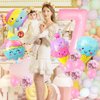 Ice Cream Balloons Number 7 Balloon 40 Inch, Sweet Sassy and Seven Birthday Party Decorations, 7 Balloon Number for Candy Birthday Party Decorations
