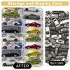 100 Pcs Clear Display Case for Hot Wheels, Matchbox Cars Storage Case 1/64 Scale Model Car Display Case for Hot Wheels, Dustproof & Waterproof Toy Car Storage Display Boxes