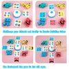 Wooden Face Changing Magic Cube Building Blocks Game Matching Expression Puzzle Toy Board Games for Family Night, Match Puzzles Geometric Educational Toys for Kids and Adults