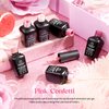 Beetles Gel Nail Polish Set 6 Colors Pink Confetti Collection Classic Nude Pink Glitter Pastel Gel Nail Polish Set Soak Off Uv Led Gel Polish Nail Art Varnish Manicure Kit Gift