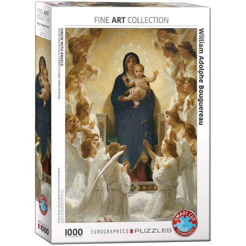 EuroGraphics Virgin with Angels by William Bouguereau 1000 Piece Puzzle, 6000-7064