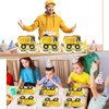 50 Count Construction Shaped Paper Plates Car Construction Party Disposable Plates Truck Construction Party Plates Truck Theme Party Dinnerware Plate for Truck Theme Birthday Party Supplies Decoration