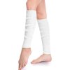 *daisysboutique* Retro Unisex Adult Junior Ribbed Knitted Leg Warmers (One Size, White)