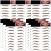 Eyebrow Tattoo Stickers 81 Pairs, 9 Sheets Eyebrow Temporary Tattoo Peel Off Sticker Waterproof 6D Hair-Like False Instant Transfer for Women, Girls | Natural Strokes, Shaping