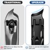 2024 New Toenail Clippers for Thick Toenails for Seniors, Toe Nail Clippers for Men Thick Ingrown Nails with Wide Jaw, Upgrade Slanted Curved Sharp No Splash Fingernail Clipper Cutters with Catcher