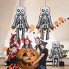 Skeleton Man Balloon Halloween Balloons Skeleton Balloons for Halloween Themed Party Supplies Birthday Party Decorations Halloween Party Decorations Balloons Party Sets-3PCS