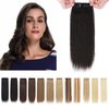 SEGO Short Hair Extensions Clip in Human Hair 6 Inch Hairpiece Human Hair Toppers for Women With Thinning Hair Adding Hair Volume -1 Pcs 10g Natural Black