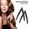 GlamorDove Hair Extension Pliers Keratin Bond Cutting Pliers Wire Flush Cutters Wire Clippers Nippers Hair Extension Tool with an Opening Spring Weft Extensions